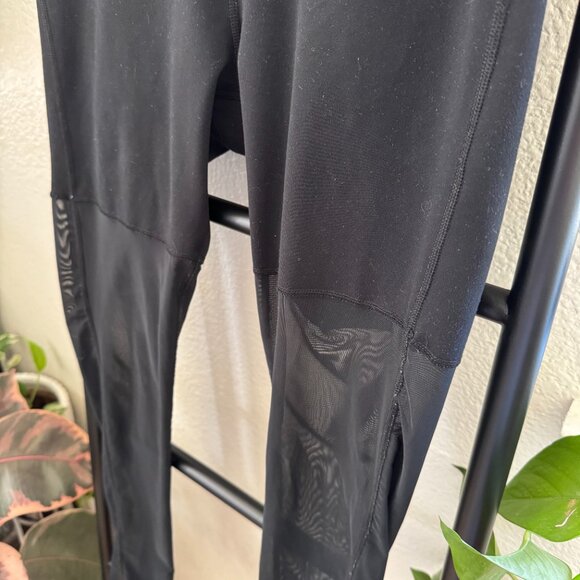 90 Degree by Reflex Black Mesh Leggings - Picture 3 of 5